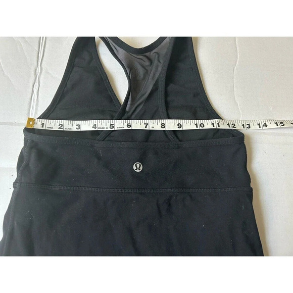 Lululemon black tank top mesh racerback - Picture 6 of 7